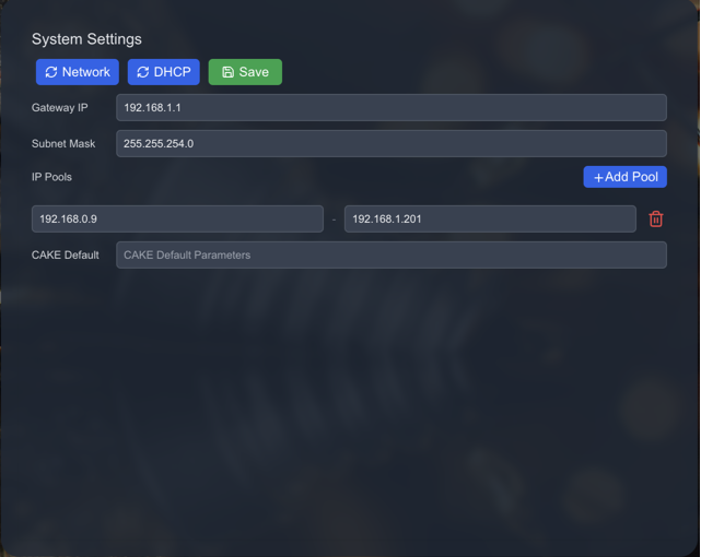System Settings